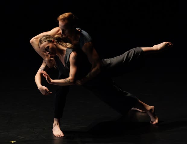 Photo Credit: Ben McKeown, courtesy of American Dance Festival. Dancers: Matilda Mackey, Anson Zwingelberg.